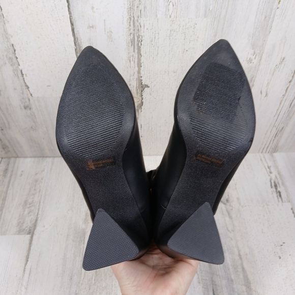 New Dolce Vita Women's Wandah Black Heeled Boots Slouchy Detail #1068 - Picture 10 of 12